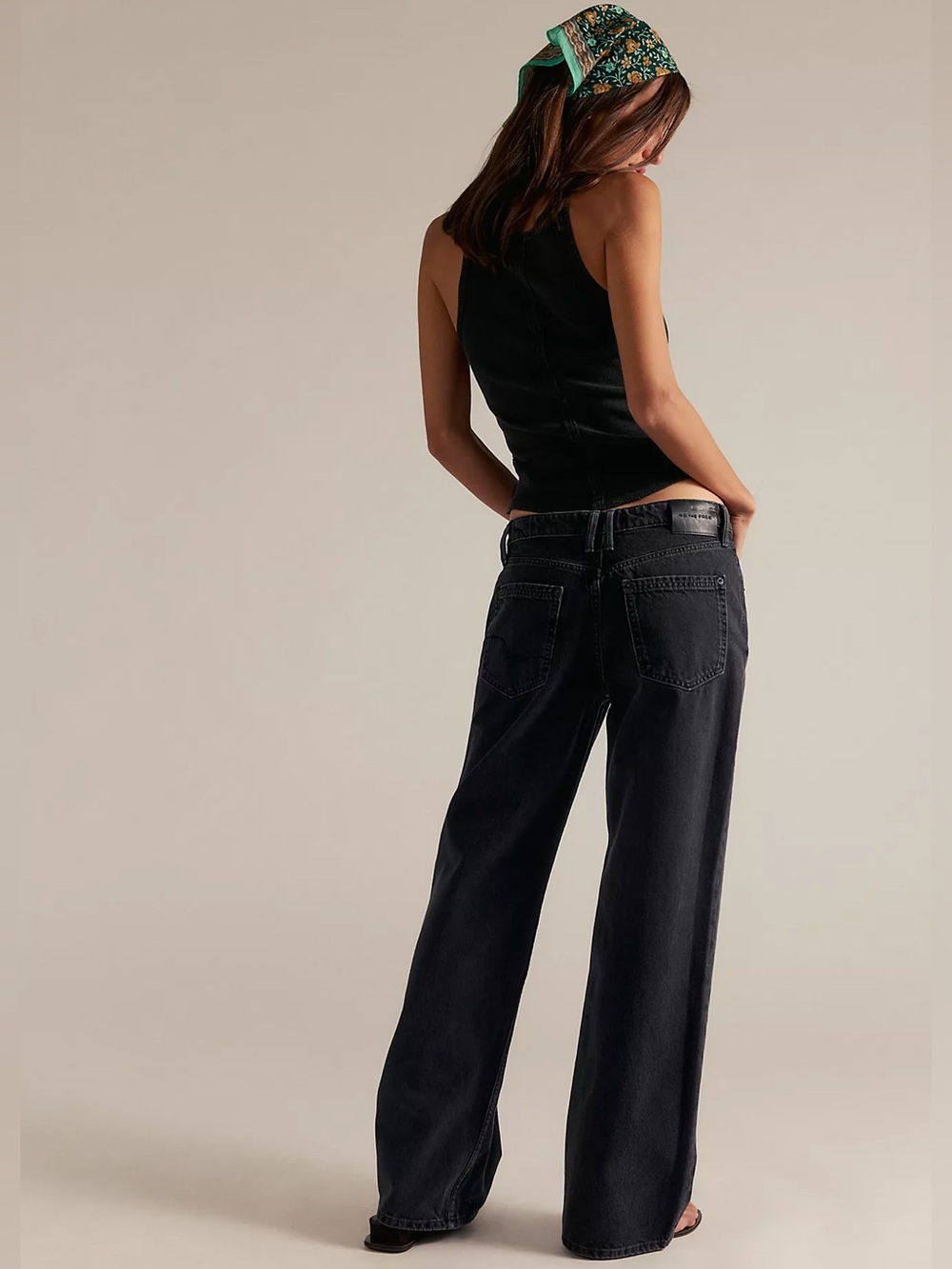 FREE PEOPLE We The Free Tennessee Low-Rise
Boyfriend Jeans Color: Hideaway Black - Picture 2 of 9